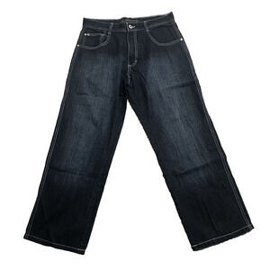 Southpole Men’s Dark Wash Denim Jeans Straight Leg Blue Size 34x30